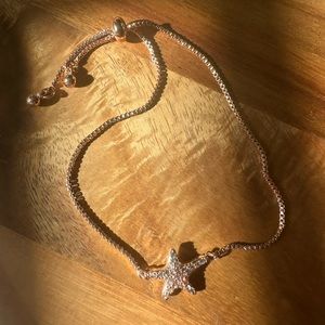 Starfish rose gold tone bracelet NWOT